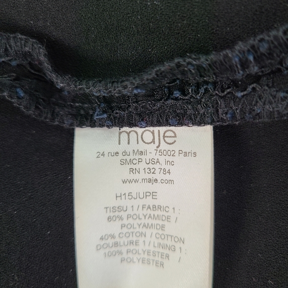 Maje embroidered mini skirt sz 36 - Picture 4 of 7